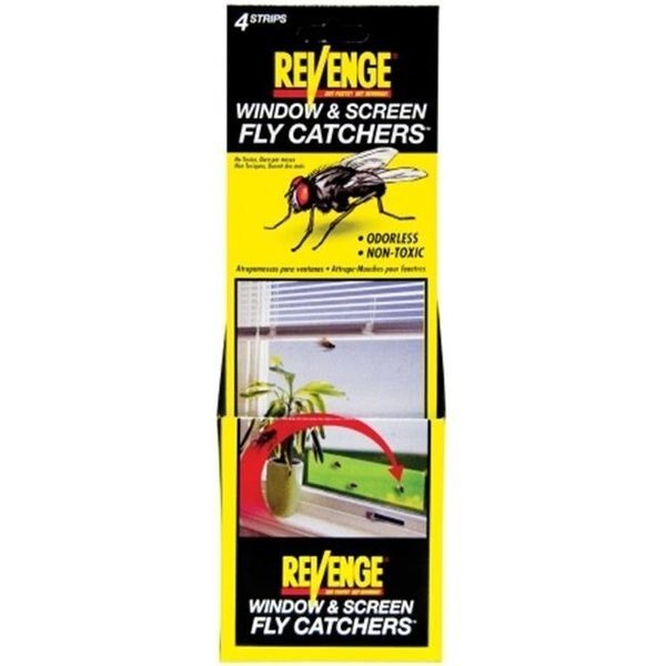 Bonide 46200 Revenge Window & Screen Fly Catcher 4 Count Pack Of 24, Bonide Products, Mfr#: 46200